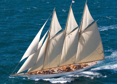 The 215ft schooner 'Adix'
