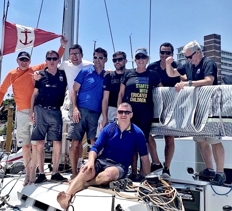 HYC Breakthrough - Simon, Kieran, Jonny, Rick, Luke, (Jenny Tuck from East Sails), Darren, Colm and Emmet (front)