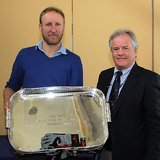 Robin Hegarty is presented with the 'Personality Award' by Vice Commodore Berchmans Gannon 6354.jpg