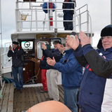 The Race Management team applaud a certain boat having finished within the time limit!